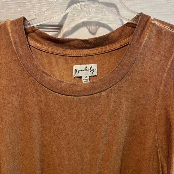 Wonderly Warm Orange/Brown Dress - Picture 3 of 3